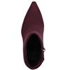 MARCO TOZZI WOMENS ZIP ANKLE BOOT - MULBERRY