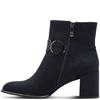 MARCO TOZZI WOMENS ZIP ANKLE BOOT - DARK NAVY