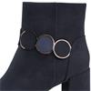 MARCO TOZZI WOMENS ZIP ANKLE BOOT - DARK NAVY