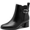 MARCO TOZZI WOMENS ZIP ANKLE BOOT - BLACK