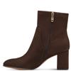 MARCO TOZZI WOMENS ZIP ANKLE BOOT - CHOCOLATE