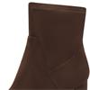 MARCO TOZZI WOMENS ZIP ANKLE BOOT - CHOCOLATE