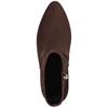 MARCO TOZZI WOMENS ZIP ANKLE BOOT - CHOCOLATE