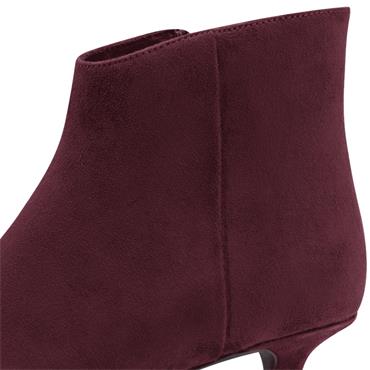 MARCO TOZZI WOMENS ZIP ANKLE BOOT - MULBERRY
