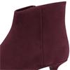 MARCO TOZZI WOMENS ZIP ANKLE BOOT - MULBERRY