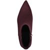 MARCO TOZZI WOMENS ZIP ANKLE BOOT - MULBERRY