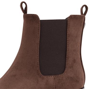 MARCO TOZZI WOMENS ZIP ANKLE BOOT - MOCCA