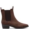MARCO TOZZI WOMENS ZIP ANKLE BOOT - MOCCA