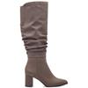 MARCO TOZZI WOMENS ZIP HIGH LEG BOOT - PEPPER SUEDE