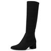 MARCO TOZZI WOMENS ZIP HIGH LEG BOOT - BLACK SUEDE