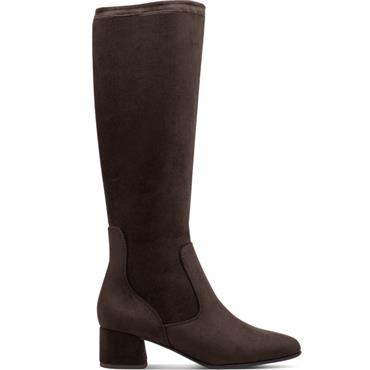 MARCO TOZZI WOMENS ZIP HIGH LEG BOOT - MOCCA