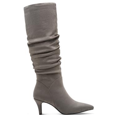 MARCO TOZZI WOMENS HIGH LEG BOOT - ASH GREY