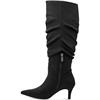 MARCO TOZZI WOMENS HIGH LEG BOOT - BLACK