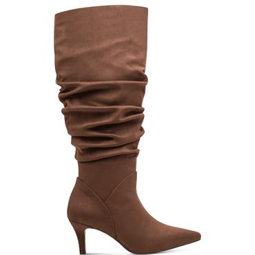 MARCO TOZZI WOMENS HIGH LEG BOOT - CHOCOLATE
