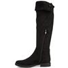 MARCO TOZZI WOMENS ZIP HIGH LEG BOOT - BLACK SUEDE