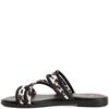 MARCO TOZZI WOMENS FLAT SANDAL - BLACK MULTI