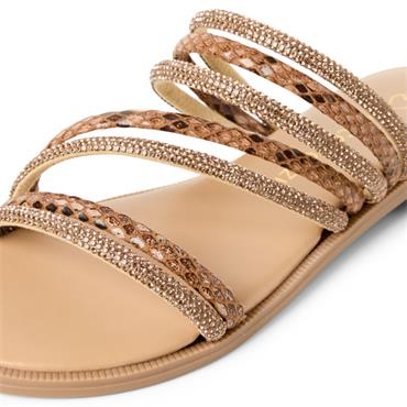 MARCO TOZZI WOMENS FLAT SANDAL - BRONZE