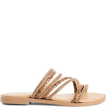 MARCO TOZZI WOMENS FLAT SANDAL - BRONZE
