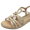 MARCO TOZZI WOMENS FLATS - GOLD