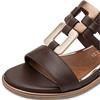 MARCO TOZZI WOMENS FLAT SANDAL - MOCCA MULTI