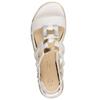 MARCO TOZZI WOMENS FLAT SANDAL - WHITE MULTI