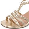 MARCO TOZZI WOMENS LOW HEEL - GOLD