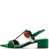 MARCO TOZZI WOMENS ANKLE STRAP SANDAL - GREEN