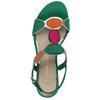 MARCO TOZZI WOMENS ANKLE STRAP SANDAL - GREEN