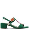 MARCO TOZZI WOMENS ANKLE STRAP SANDAL - GREEN