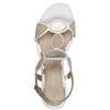 MARCO TOZZI WOMENS LOW HEEL STRAP SANDAL - WHITE MULTI