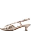 MARCO TOZZI WOMENS LOW HEEL - PLATINUM