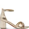 MARCO TOZZI WOMENS MID HEEL STRAP SANDAL - GOLD