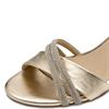 MARCO TOZZI WOMENS MID HEEL STRAP SANDAL - GOLD