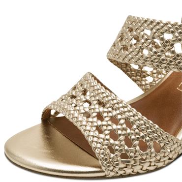 MARCO TOZZI WOMENS MID HEEL - GOLD