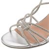 MARCO TOZZI WOMENS LOW HEEL - SILVER