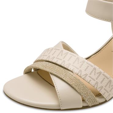 MARCO TOZZI WOMENS MID HEEL - CREAM MULTI
