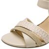 MARCO TOZZI WOMENS MID HEEL - CREAM MULTI