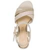 MARCO TOZZI WOMENS MID HEEL - CREAM MULTI