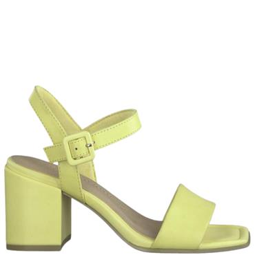 MARCO TOZZI WOMENS ANKLE STRAP SANDAL - YELLOW