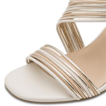 MARCO TOZZI WOMENS MID HEEL - CREAM MULTI
