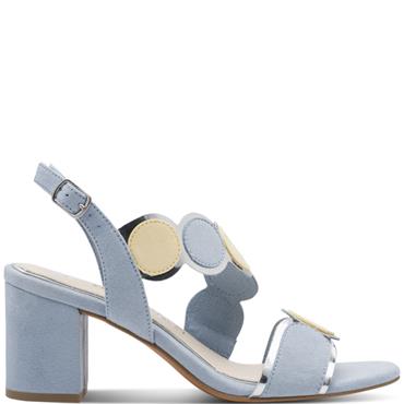 MARCO TOZZI WOMENS MID HEEL - LIGHT BLUE