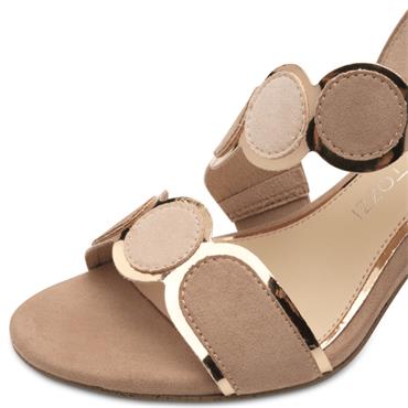 MARCO TOZZI WOMENS MID HEEL - NUDE MULTI