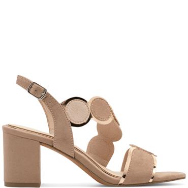 MARCO TOZZI WOMENS MID HEEL - NUDE MULTI