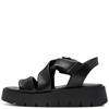 MARCO TOZZI WOMENS WEDGE SANDAL - BLACK