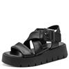 MARCO TOZZI WOMENS WEDGE SANDAL - BLACK