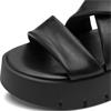 MARCO TOZZI WOMENS WEDGE SANDAL - BLACK