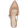 MARCO TOZZI WOMENS LOW HEEL SLINGBACK - CAPPUCCINO