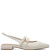 MARCO TOZZI WOMENS LOW HEEL SLINGBACK - CREAM