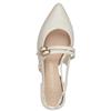 MARCO TOZZI WOMENS LOW HEEL SLINGBACK - CREAM