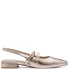 MARCO TOZZI WOMENS LOW HEEL SLINGBACK - PLATINUM